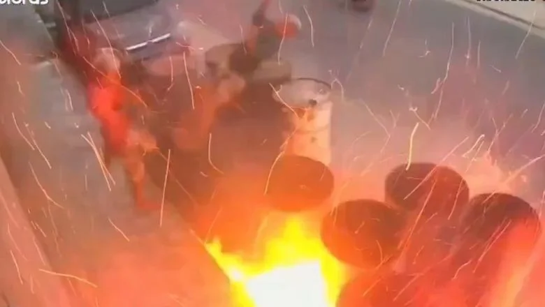 Brazil/ Igrali su se šibicama pored buradi nafte, dvojica mladića snimljeni dok su se bacili u vazduh (VIDEO) - Shqiptarja.com