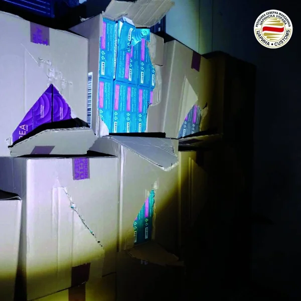 Carina sprečila pokušaj šverca na 5.050 paklica cigareta, srpski državljanin lišen od slobode - Nova Makedonija