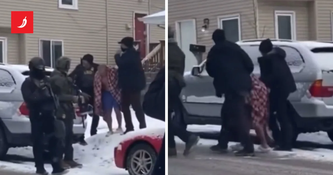 ICE Amerikancu provalio vrata, izvukli ga poluglog na -10. Širi se snimka