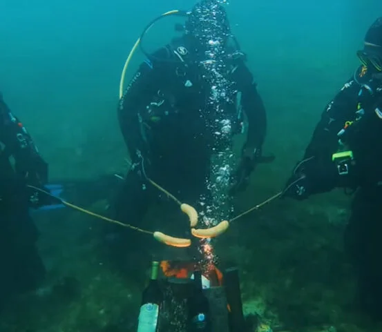 Video: Nurkački centar Anfora je zapalio vasiličarski oganj u vodama Ohridskog Jezera - Nova Makedonija