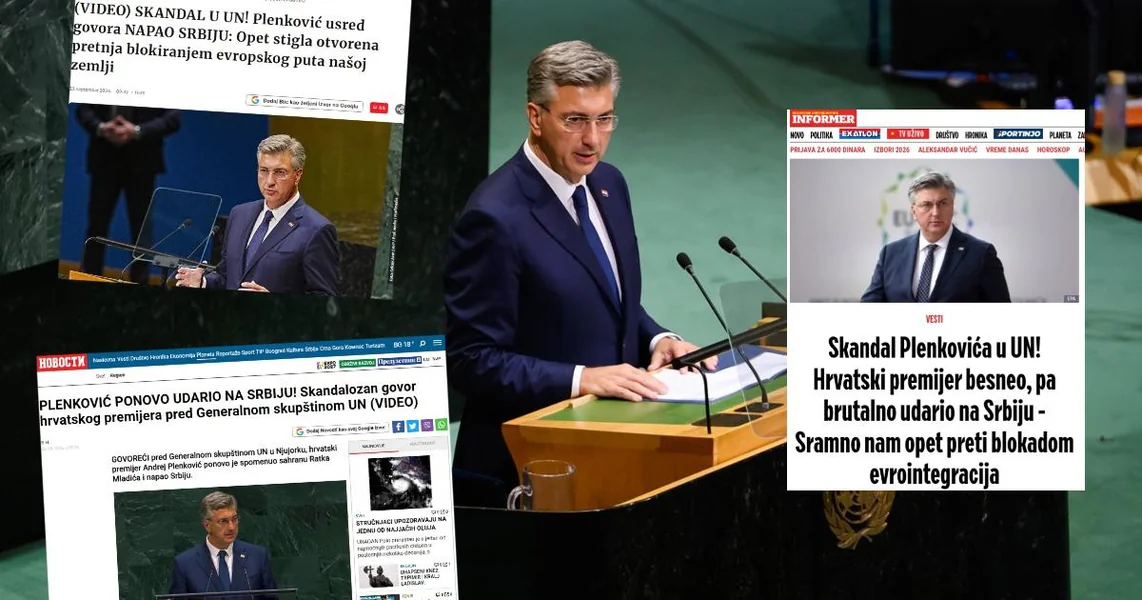 Evo šta pišu srpski mediji: Burno su reagovali na Plenkovićev govor u UN-u
