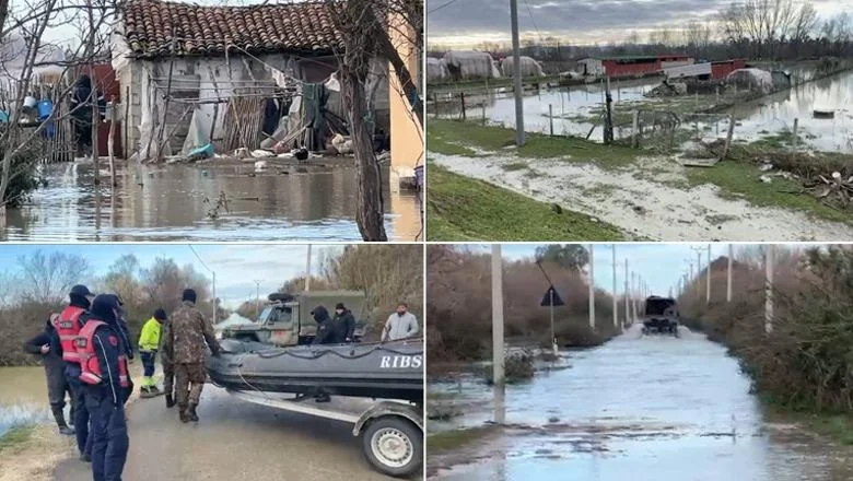 Pukla je argjinatura reke Seman, 3500 hektara zemlje i više od 20 kuća pod vodom! Snimci dronom iz poplava u Fieru! Situacija se poboljšava u Durresu, nastavlja se verifikacija šteta