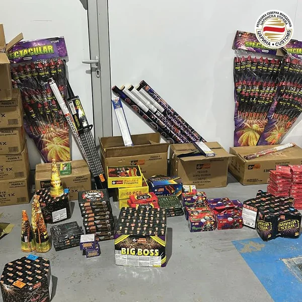 Carinici zaplenili više od 40 hiljada komada petardi i ognjemeta, krivična prijava za jedno lice