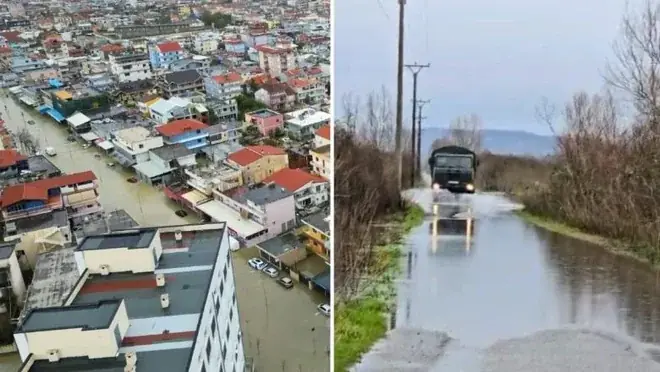 Poplave/ Počinju procene u Draču, 1453 kuće oštećene, 848 stanovnika evakuisano! Oboti kod Škodra još pod vodom - Shqiptarja.com