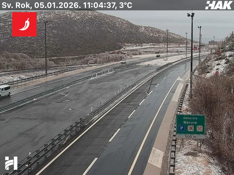 Ponovo otvorena A1 kod Svetog Roka. Noćas se prevrnuo i zapalio kamion