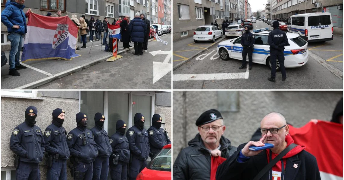 FOTO/VIDEO Protestnici ispred Tomaševićevog stana pevaju Thompsona i skandiraju: 'Javi se gradonačelniče'