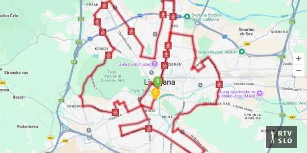 Tokom Ljubljanskog maratona posebna saobraćajna uredba
