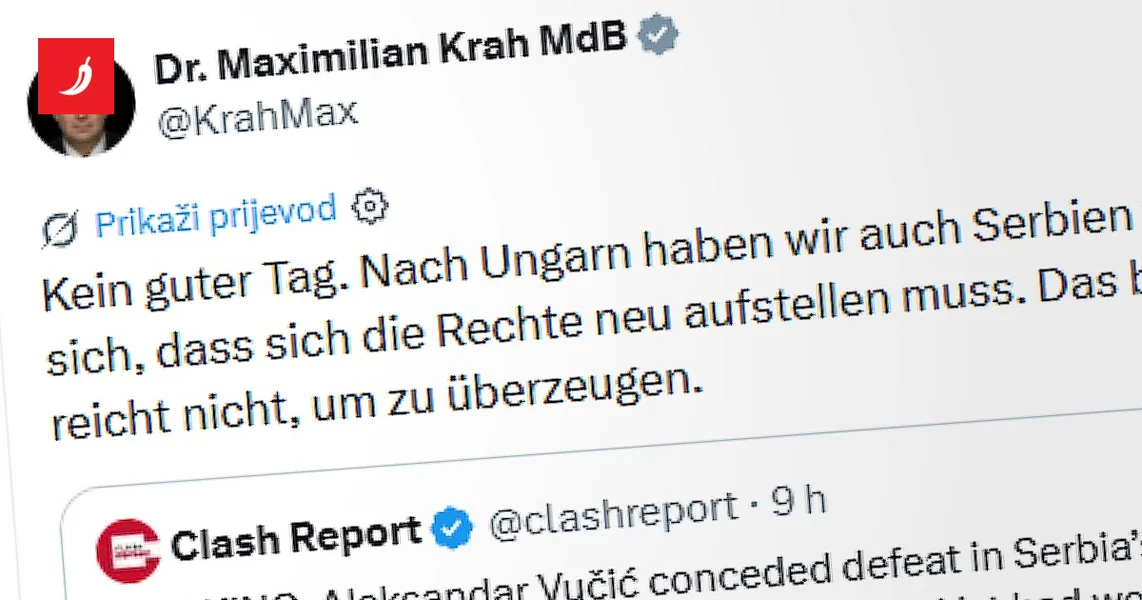 AfD-ovac: Nakon Mađarske smo izgubili i Srbiju. Nije dobro