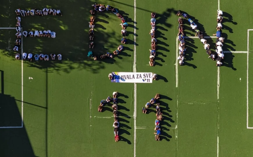 Hvala za sve: Djeca sa Ilidže na poseban način ispratila Edina Džeku