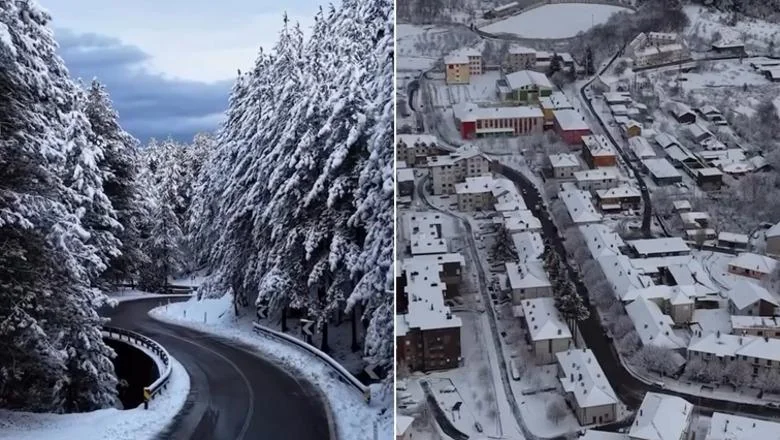 Video-lajm/ Kao kartolina! Pukë se oblači belom, sneg beli grad