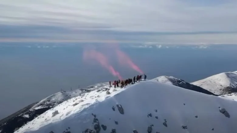 Zimska kartolina sa Mali i Čikës, Rama deli snimke susreta snega i mora